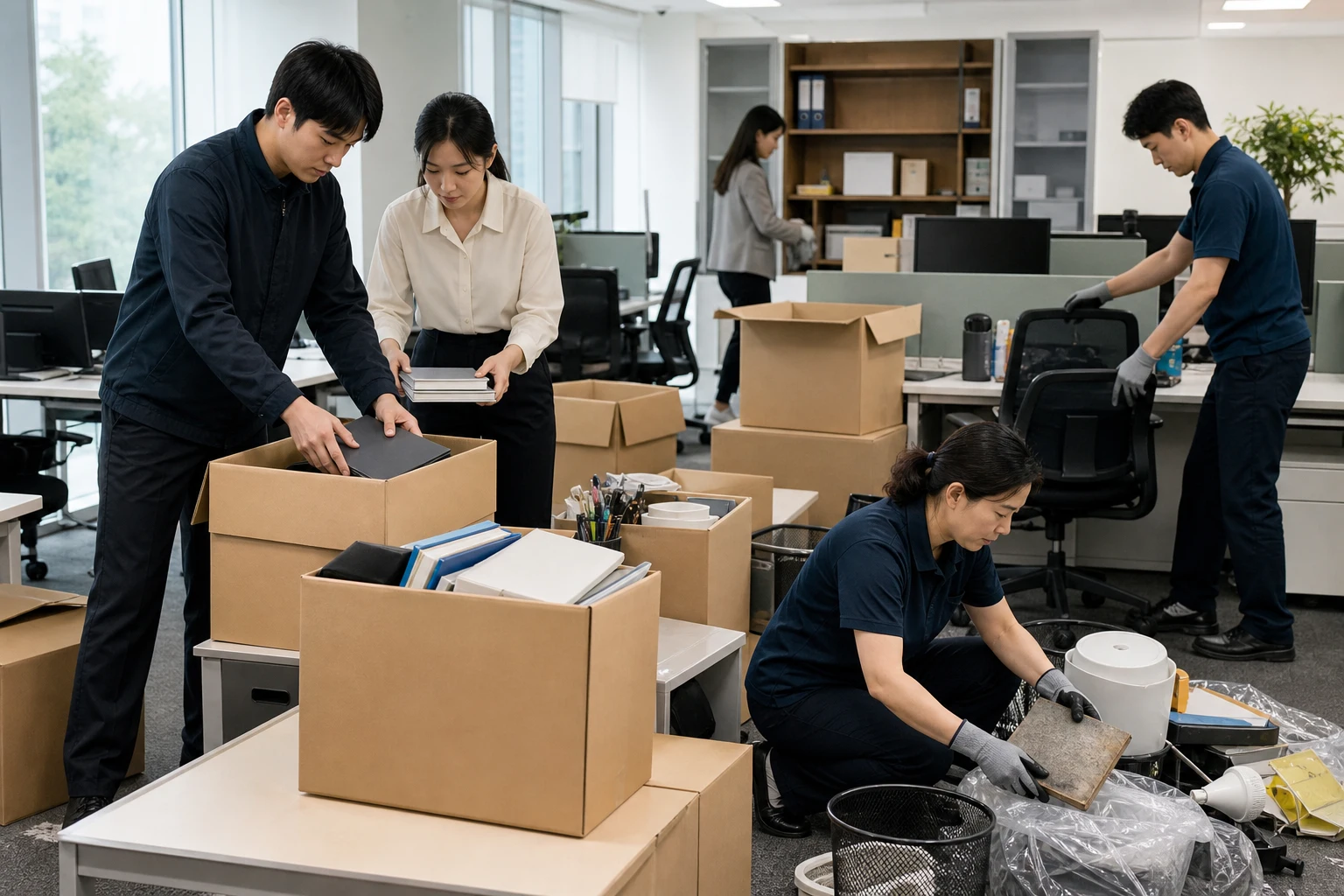 사무실 대청소